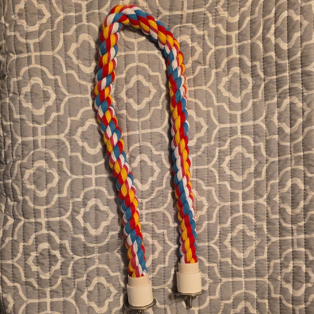 Vibrant Bird Rope Perch
